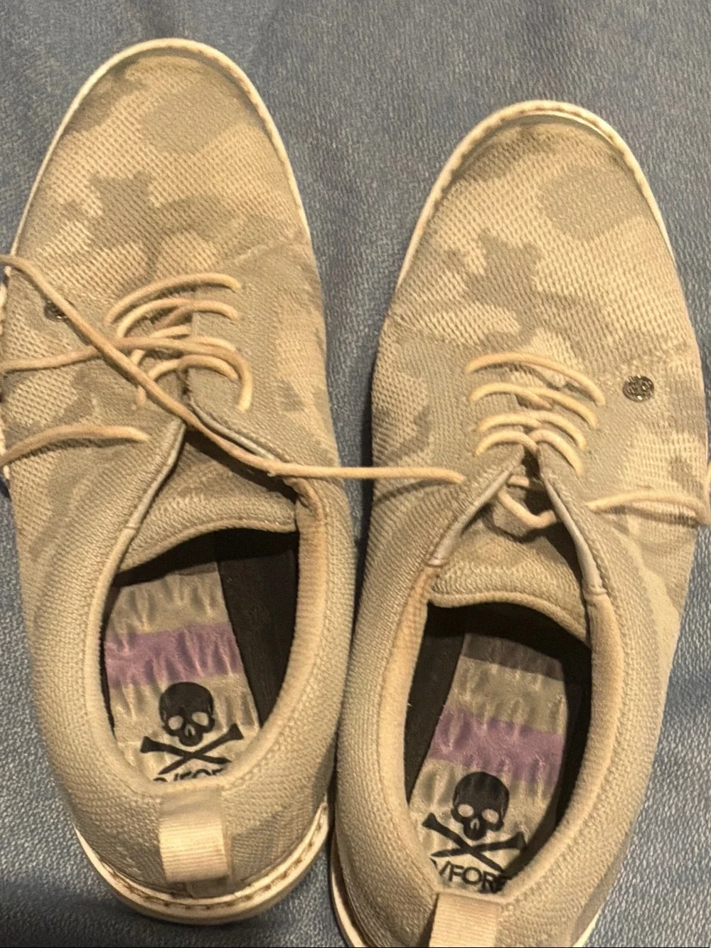 G/FORE Beige Camo Knit Oxfords